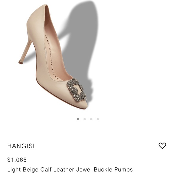 Manolo Blahnik Tan Leather Hangisi - Picture 2 of 9